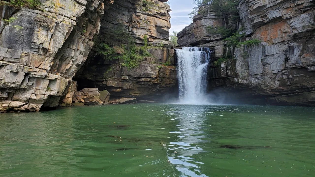 76 Falls by boat (careful recreation) — Lake Cumberland near Monticello KY for cabin week swimming and boat access