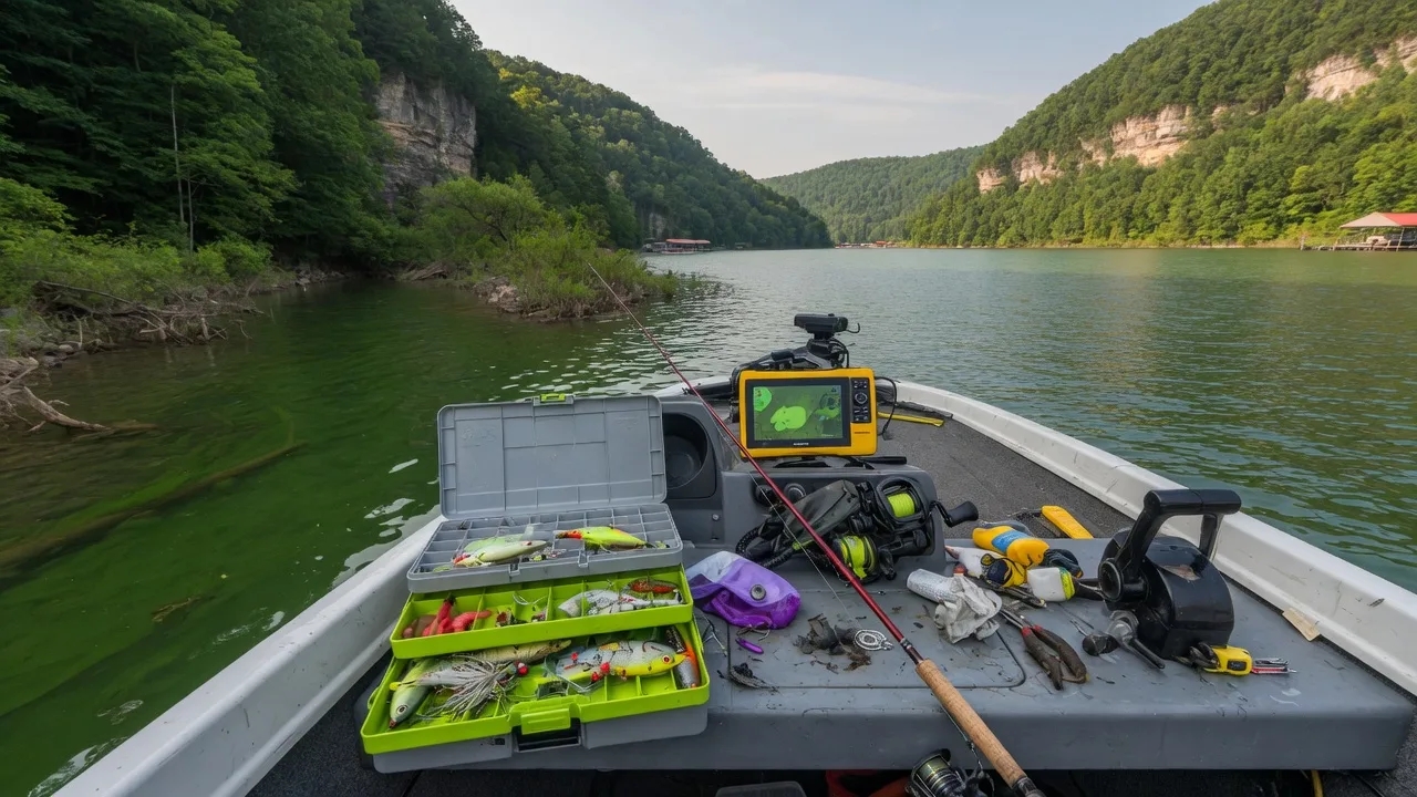 Boat ramps & access points (tourist map) — Lake Cumberland near Monticello KY for cabin week swimming and boat access