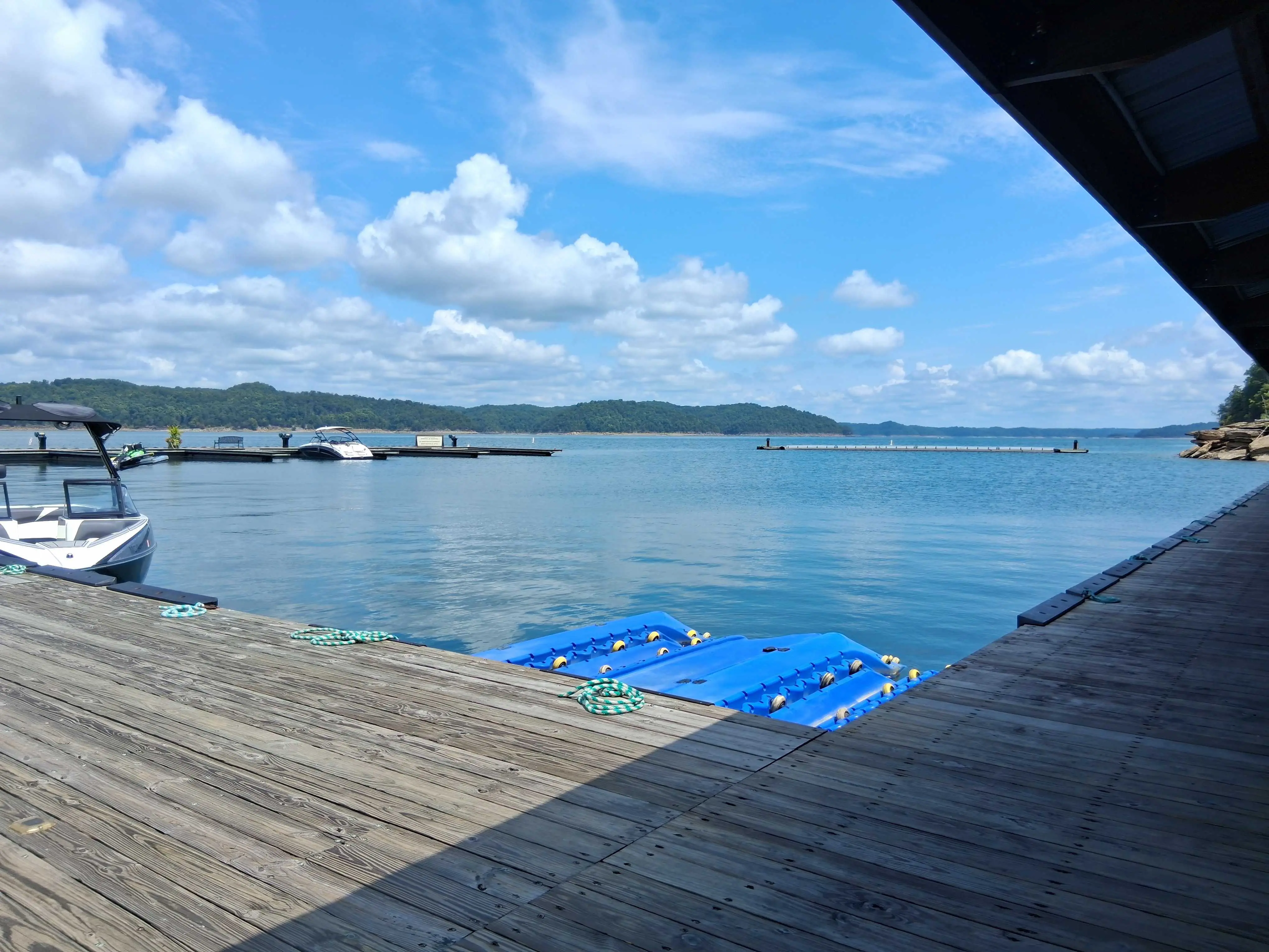 Lake Cumberland map or deck view at Marina Rowena near Albany KY
